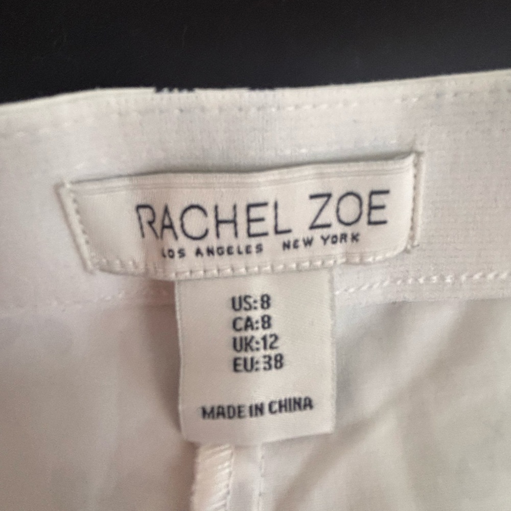 Rachel Zoe White Pants with Black Accents ( tennis) size 8 - Picture 3 of 4